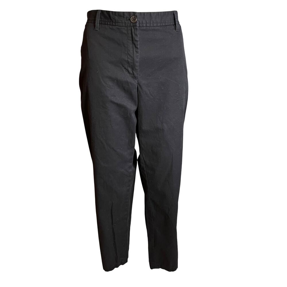 Talbots Navy Blue Relaxed Chino Pants 12 Comfortable Workwear Travel